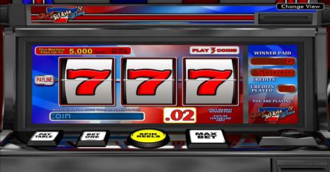 red white blue 7s slot machine